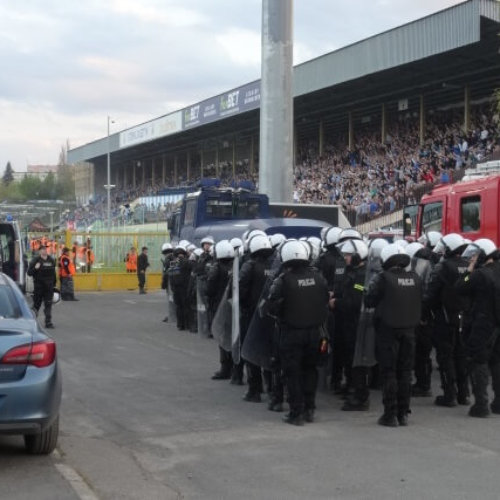 POLICYJNE ZABEZPIECZENIE MECZU STOMIL OLSZTYN Z GÓRNIKIEM ZABRZE